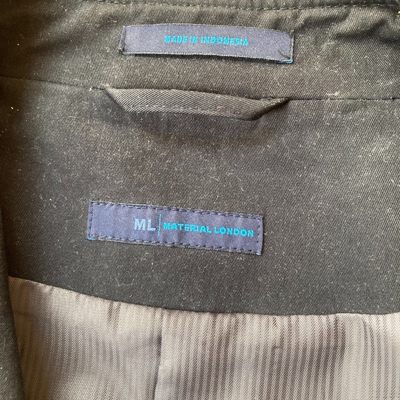 Material London mens blue trench coat (large) - Picture 5 of 5